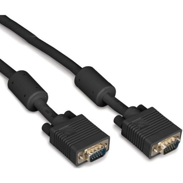 Black Box Vga Video Cable w/ Ferrite Core, Black, Male/Male, 5-Ft. (1.5-M) EVNPS06B-0005-MM